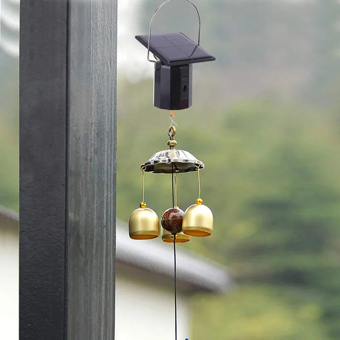 Enagua Mart Wind Spinner Solar Motor - Outdoor Solar-Powered Wind Chime Ornament