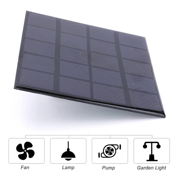 Enagua Mart Solar Panel Outdoor - 3W 2W 1.5W 5V DIY Solar Cells System for Low Power Electrical Devices