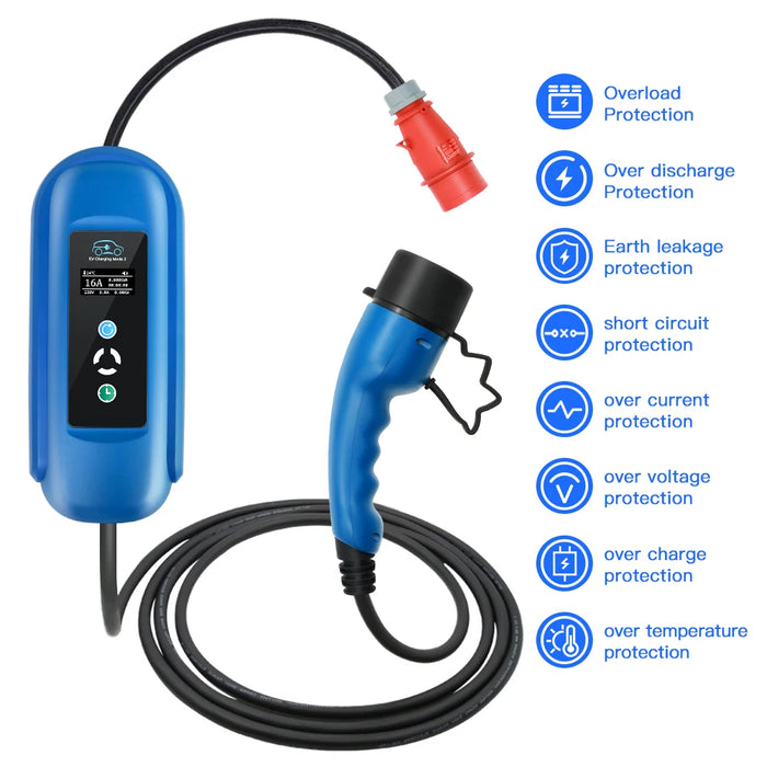 Enagua Mart Kolanky EV Charger - 11kW Type 2 IEC 62196 Standard