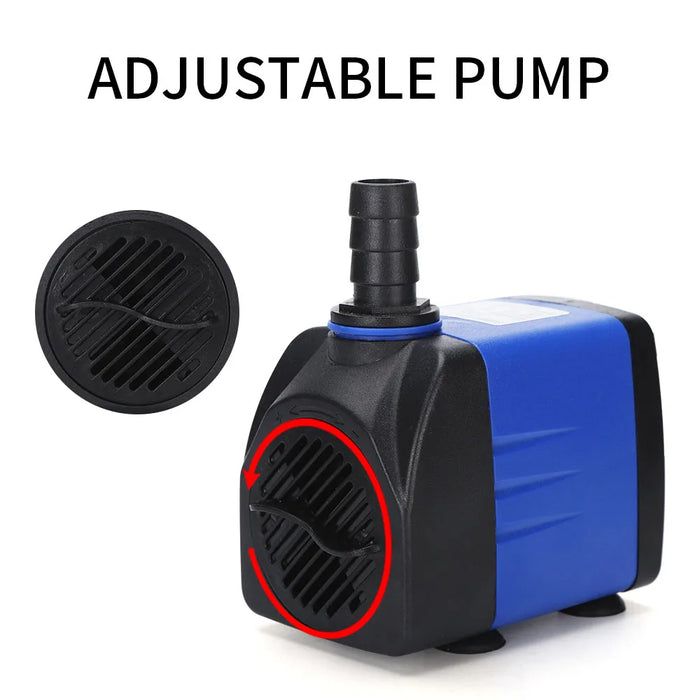 Enagua Mart Multifunctional Aquarium Water Pump - Submersible Pump for Fish Tanks, Ponds, Pools, and Fountains (3W, 4W, 6W, 10W, 15W, 25W)