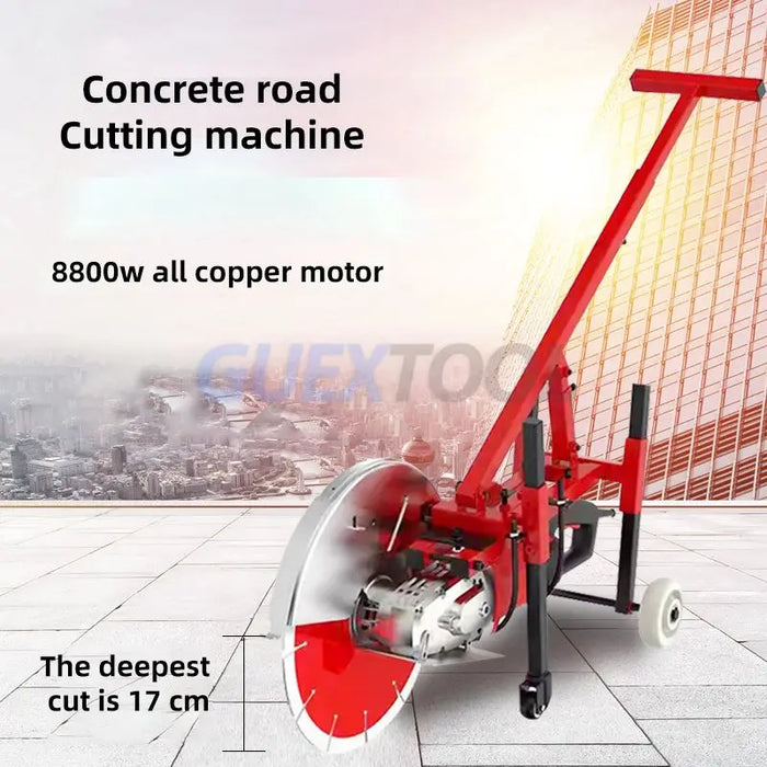 Enagua Mart Hand-Push Concrete Slotting Machine - Floor Slotting Rack for Hydropower Installation and Road Cutting