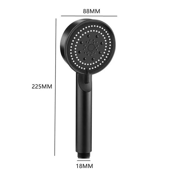 Enagua Mart 5 Modes Adjustable High-Pressure Shower Head - Water-Saving Spray Massage with Hook and Hose