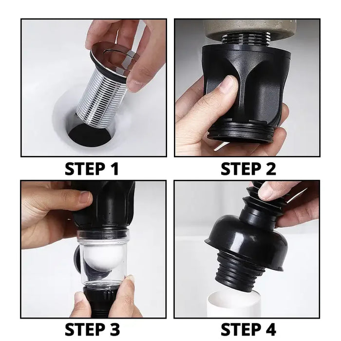 Enagua Mart Universal Sink Drain Pipe Set - Retractable Deodorant Sewer Drainage Hose