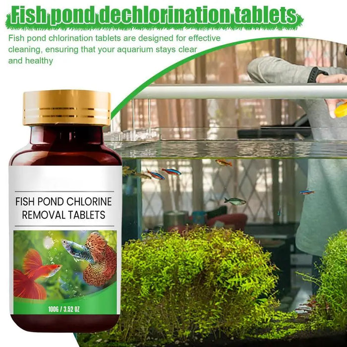 Enagua Mart Dechlorination Tablets - Water Purifier for Freshwater Aquariums, Chlorine Removal, and Algae Control