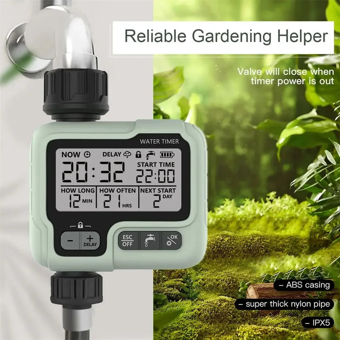 Enagua Mart Garden Water Timer - Automatic Rain Delay System for Drip Irrigation