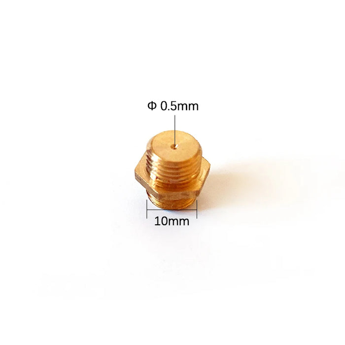 Enagua Mart Direct Injection Jet Nozzle Stove Burner - Copper Nozzles for Natural Gas and Biogas Stove