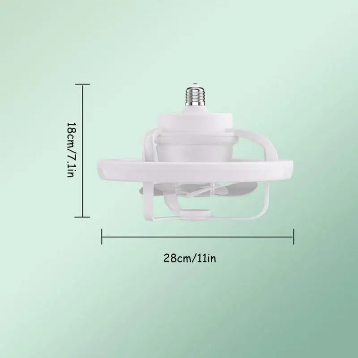 Enagua Mart Remote Control Fan Light - Detachable Fan Blades & Three-Level Dimming