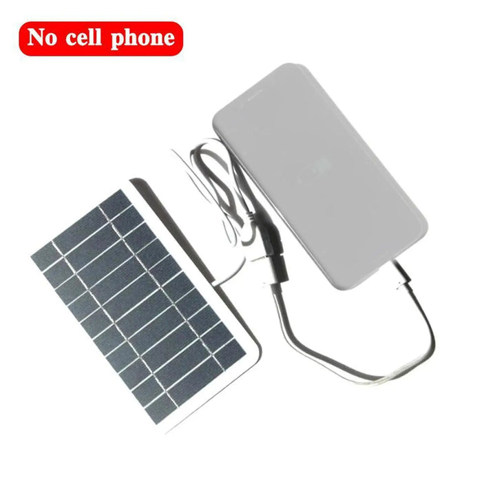 Enagua Mart Solar Panel USB Charger - Waterproof Portable Solar Plate for Hiking and Camping