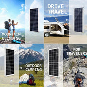 Enagua Mart 1000W Solar Panel Kit - 12V Solar Cell with 10A/100A Controller for Phones, RVs, Cars, Caravans, Home, and Camping - Enagua Mart