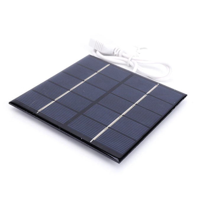 Enagua Mart 5W Solar Panel - USB Output Polycrystalline Outdoor Solar Panel for Mobile Power Supply