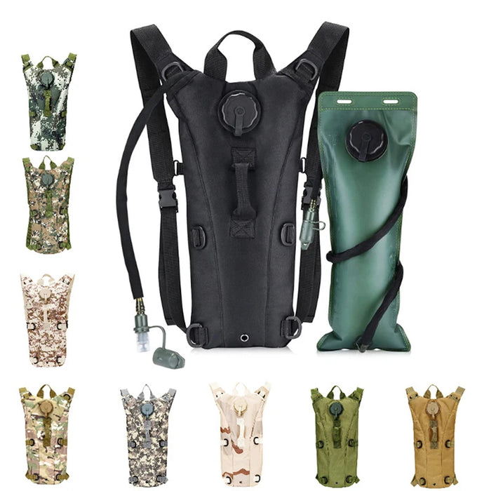 Enagua Mart 3L Hydration Water Bladder - Outdoor Sport Cycling Water Bag Backpack Military Tactical Camouflage