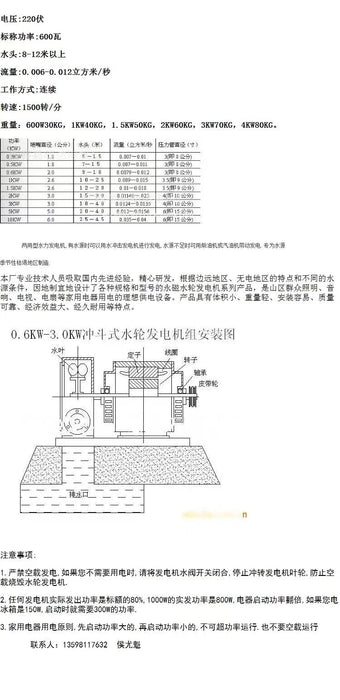 Enagua Mart Horizontal Hydro Generator - 3kW Copper Motor for Water Power Generation