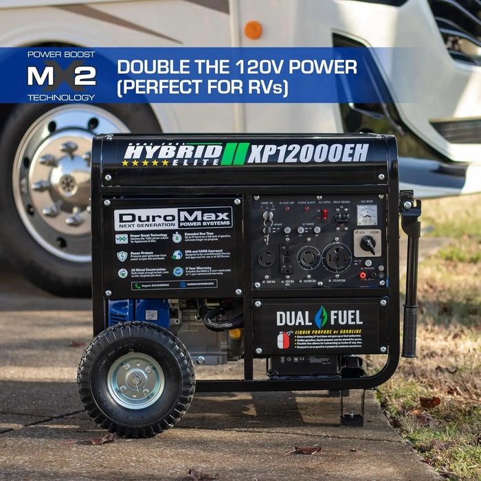 Enagua Mart 12000W Dual Fuel Generator - Gas or Propane Powered, Home Backup & RV Ready