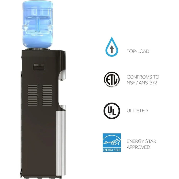 Enagua Mart Top Loading Water Cooler Dispenser – Tri-Temperature with Child Safety Lock