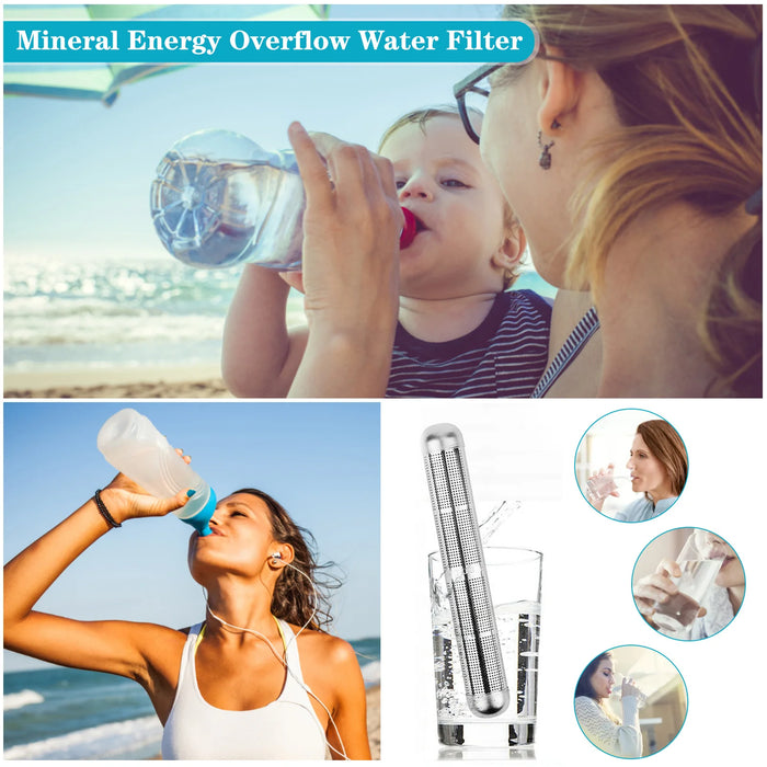 Enagua Mart Alkaline Stick Water Purifier - Stainless Steel Hydrogen Filter Stick to Raise pH and Energize Water