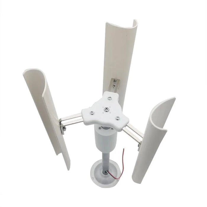 Enagua Mart Vertical Three-Blade Wind Generator - Portable Low-Speed Windmill with Brushless Generator