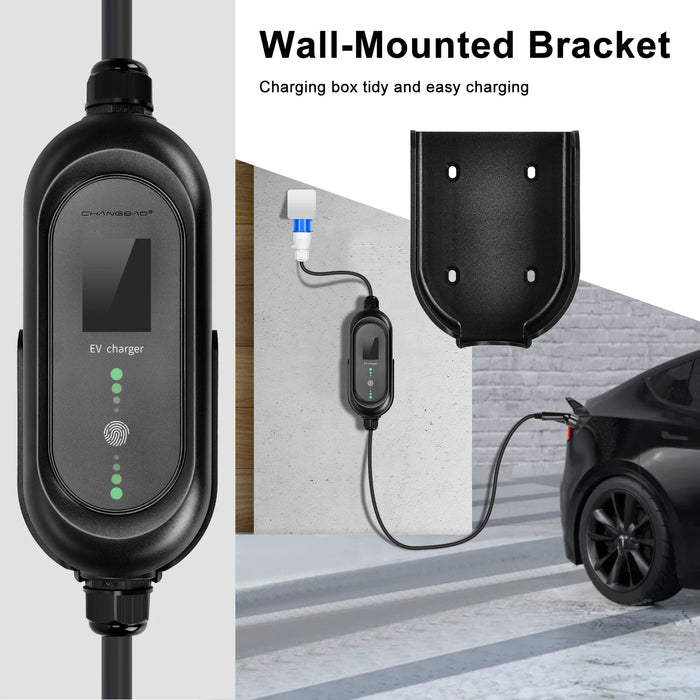 Enagua Mart 7kW Type 2 EV Charger Cable - CEE 32A with Delay Timer and Adjustable Current