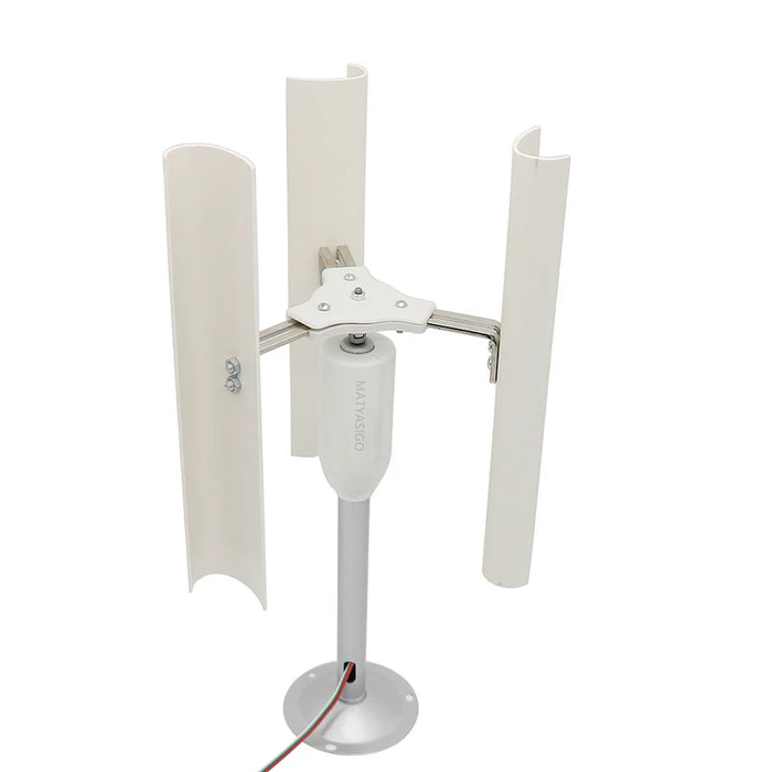 Enagua Mart Vertical Axis Wind Turbine Model - DIY Three-Phase Magnet Generator Windmill for Night Light Making