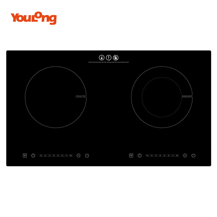 Enagua Mart Double Burner High-Quality Induction Cooktop - Portable and Energy Efficient for Home and Outdoor Use