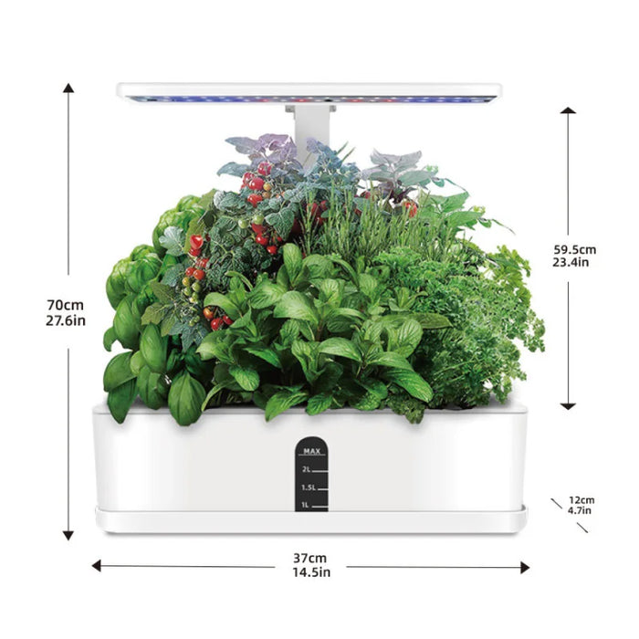 Enagua Mart Smart Hydroponics Growing System - LED Grow Light, Indoor Herb Nursery Kit