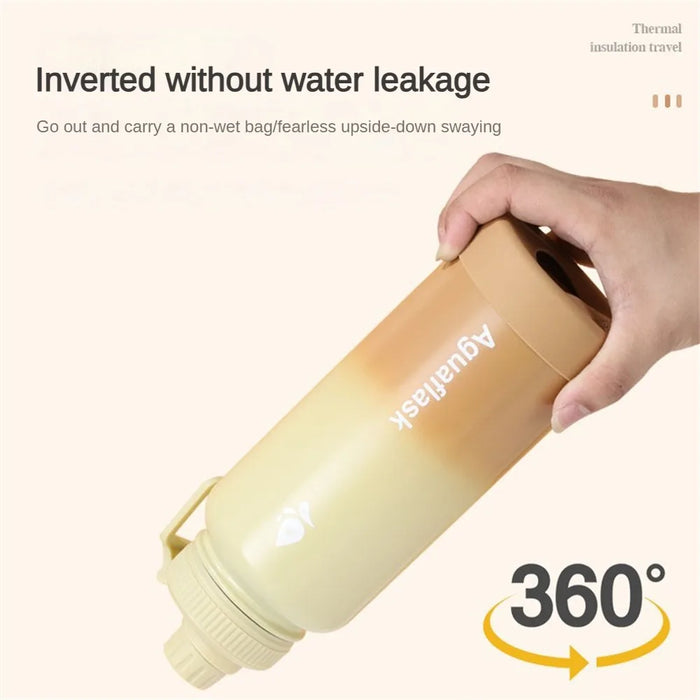 Enagua Mart 1000ml Large Capacity 304 Stainless Steel Thermos - Portable Cold/Hot Vacuum Flask Insulated Bottle for Outdoor Sports & Travel