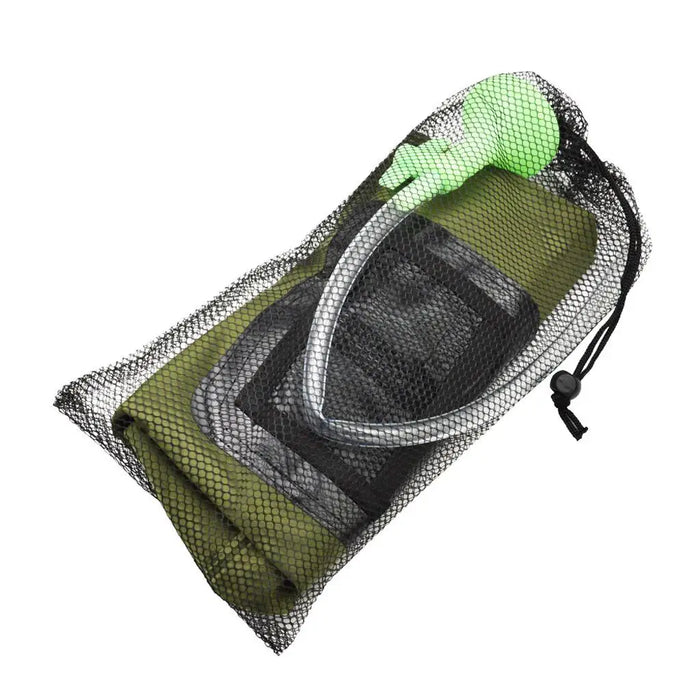 Enagua Mart Folding Solar Shower Bag - Heated Outdoor Camping Bathing Water Heater Pack with Pipe