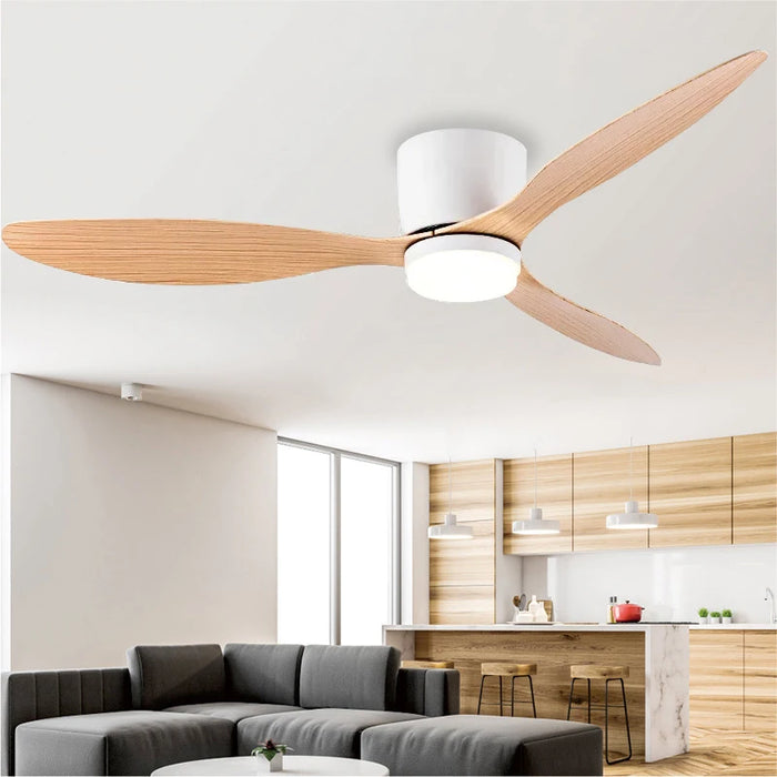 Enagua Mart Modern LED Ceiling Fan Light with Remote Control - Energy-Saving Decorative Light for Home