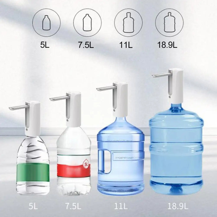 Enagua Mart Foldable Water Bottle Pump - Automatic Dispenser for Home Use, Button-Controlled Portable Electric Pump