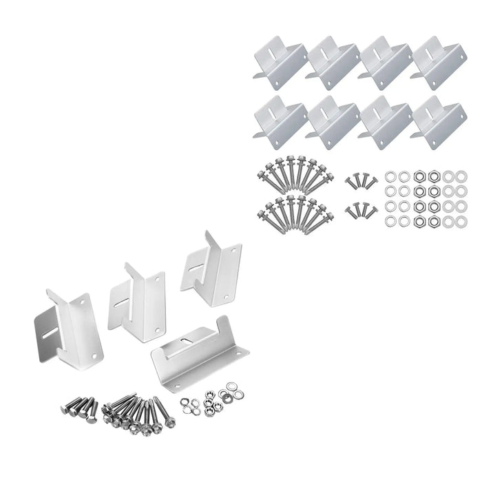 Enagua Mart Solar Panel Mounting Brackets - Z Bracket Replacement for Campers Off-Grid with Nuts and Screws