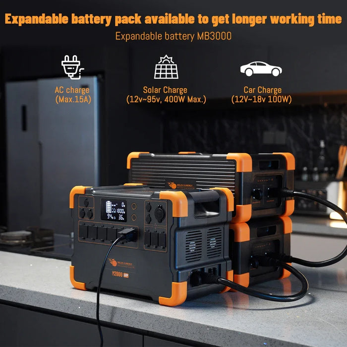 Enagua Mart 30kW Solar Generator Kit - Portable Power Storage Battery System with 2KW Solar Panel