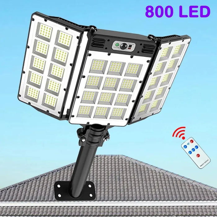 Enagua Mart Super Bright Outdoor Solar Lights Motion Sensor Waterproof - 800 LED Street Lamp for Garden and Yard