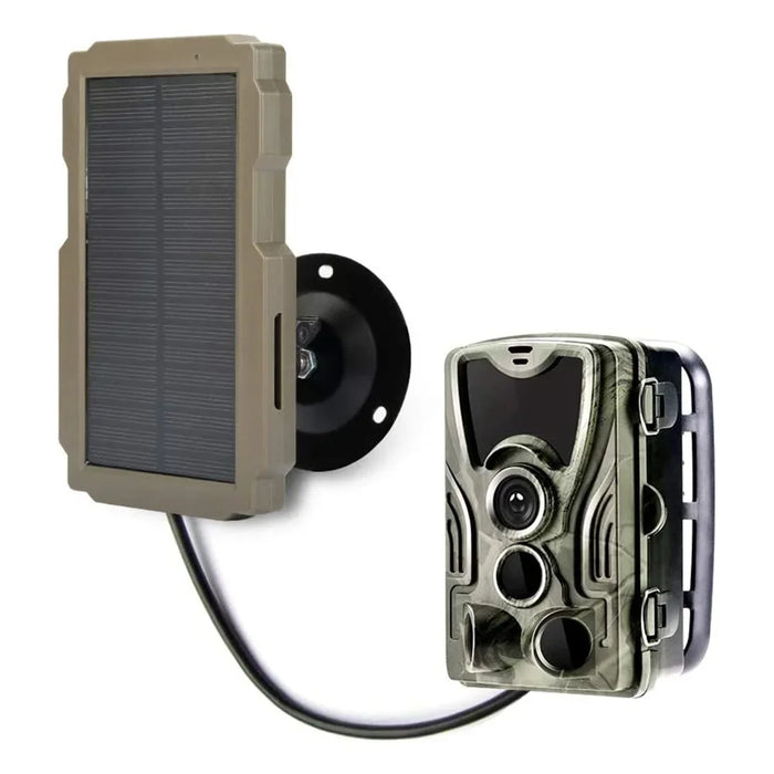 Enagua Mart Trail Game Camera Solar Panel Kit - 3000mAh 6V/12V Rechargeable Solar Charger for Outdoor Hunting Camera