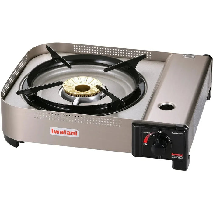 Enagua Mart Iwatani 35FW Single Burner Butane Portable Cooktop - Medium-Sized Indoor/Outdoor Cooking Stove