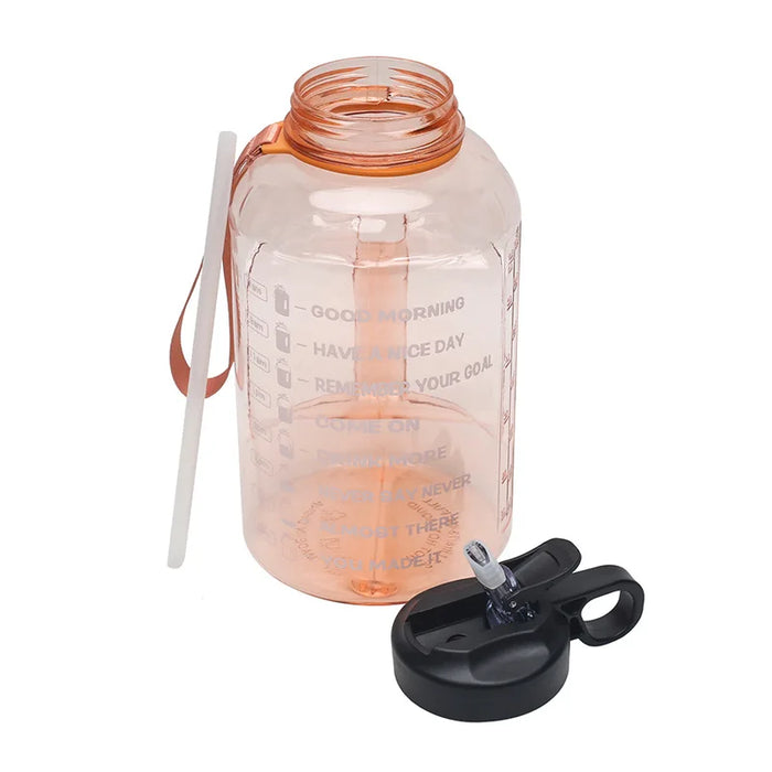 Enagua Mart Sport Water Bottle with Straw - 2.2L Large Capacity Gym Fitness Tourism BPA-Free Sports Bottles