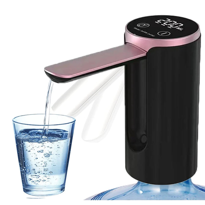 Enagua Mart Digital Display Water Pump - Automatic Electric Water Dispenser for Gallon Bottles, Mini USB Powered Drinking Fountain