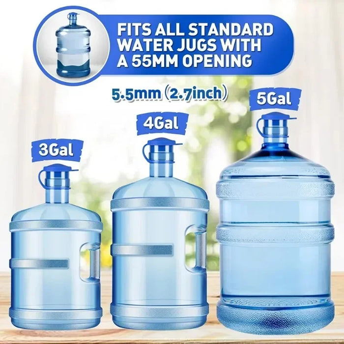 Enagua Mart 5 Gallon Water Jug Caps - Non-Spill Bottle Caps with Inner Plug, Durable Reusable Silicone Water Bottle Cover