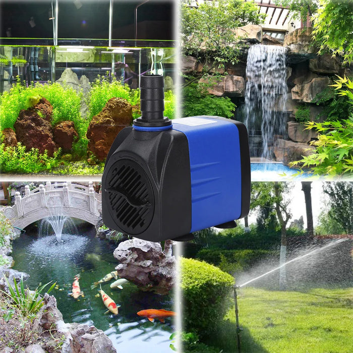 Enagua Mart Multifunctional Aquarium Water Pump - Submersible Pump for Fish Tanks, Ponds, Pools, and Fountains (3W, 4W, 6W, 10W, 15W, 25W)