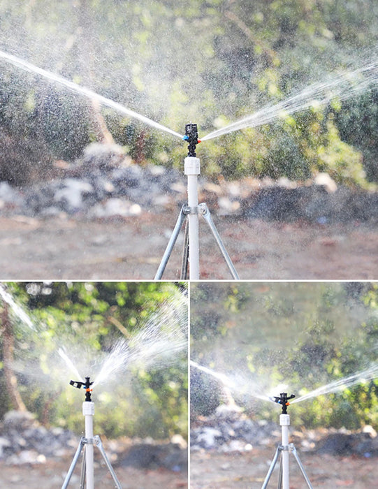 Enagua Mart 1/2" Male Thread Auto Rotary Rocker Sprinkler - Lawn and Garden Irrigation Watering Nozzle for Farms and Greenhouses