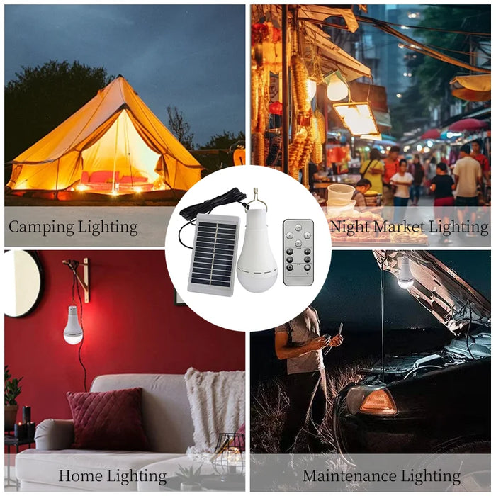 Enagua Mart Solar Lights - Waterproof USB Charged Hanging Emergency Sunlights