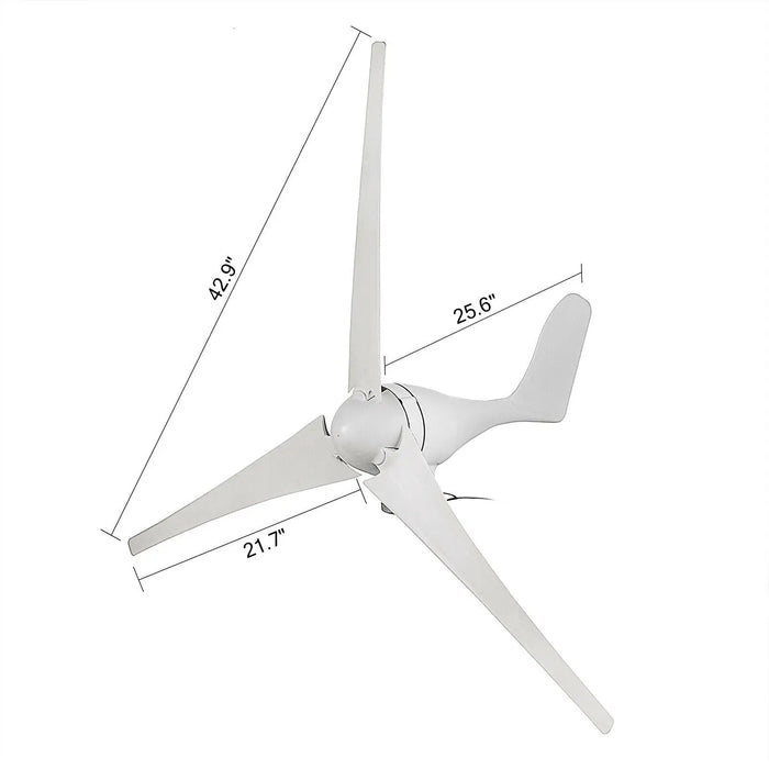 Enagua Mart Wind Turbine 12V/24V Electric Generator - 3 Blades PWM Controller