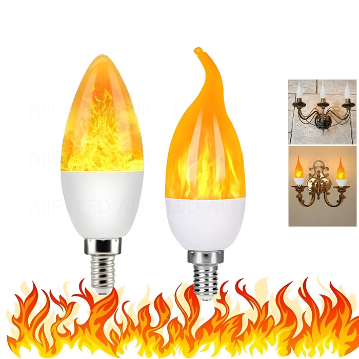 Enagua Mart USB E14/E27/B22 LED Flame Bulbs - 9W AC85-265V Home Electronic Accessories Lamp