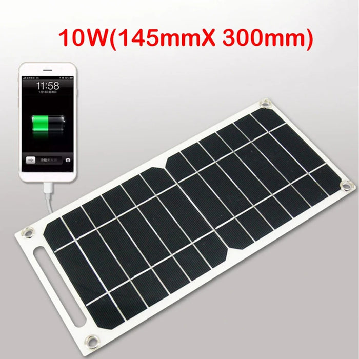 Enagua Mart 5V 5W-10W Portable Solar Panel - USB Outdoor Mobile Power DIY Travel Cell Phone Charger Battery Pack Power Panel