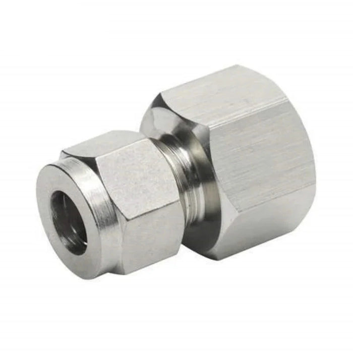 Enagua Mart Stainless Steel Compression Tube Union Connector - Double Ferrule for OD Tube (1/8", 1/4", 3/8", 1/2" BSP)