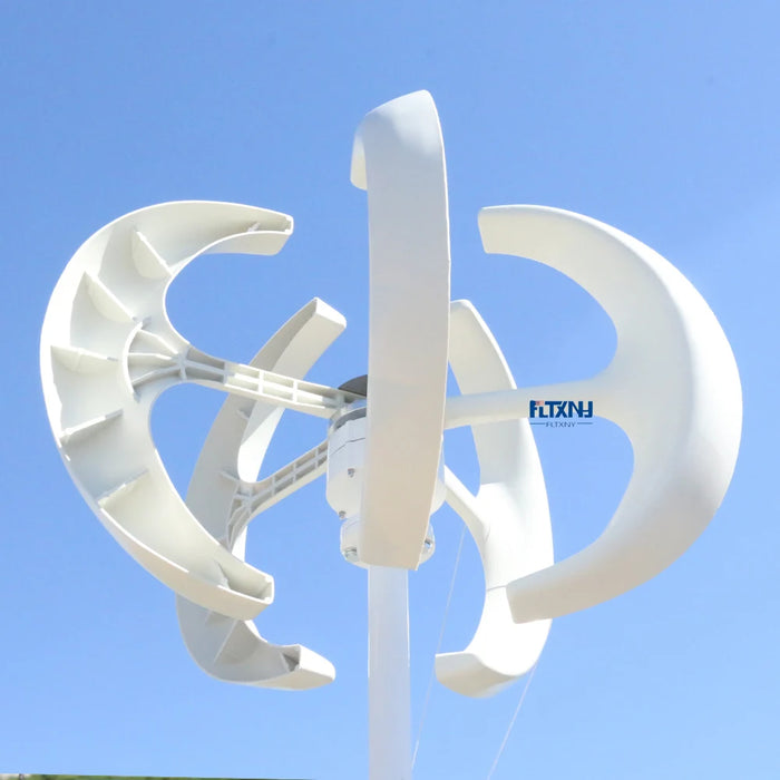 Enagua Mart 5000W Wind Turbine Generator - 12V/24V/48V DC to 220V AC Home System