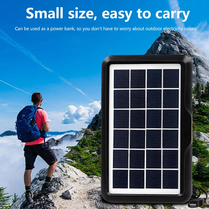 Enagua Mart 3W Portable Solar Panel - USB Charge for Phone Charging, Outdoor Hiking, Camping, Home Mobile Power Supply Bank, 6V Solar Plate