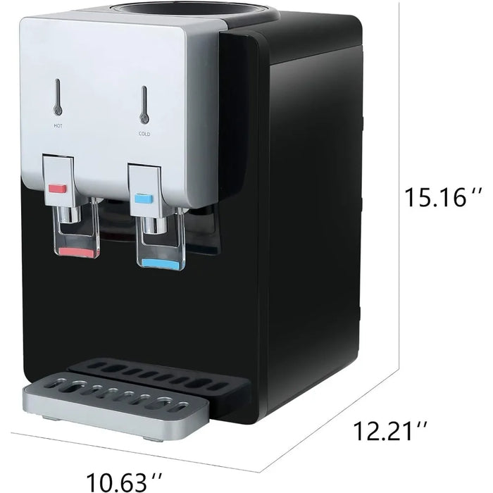 Enagua Mart Desktop Water Cooler Dispenser – Top Loading with Child Safety Lock