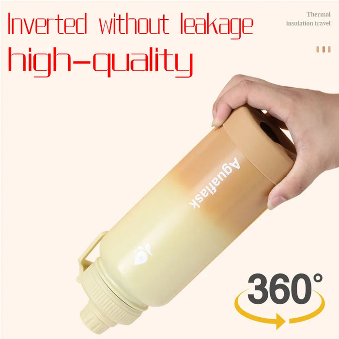 Enagua Mart 32oz Large Capacity Thermo Bottle - 1000ml Stainless Steel Vacuum Insulated Mug for Hot & Cold Beverages, Portable Thermos Tumbler