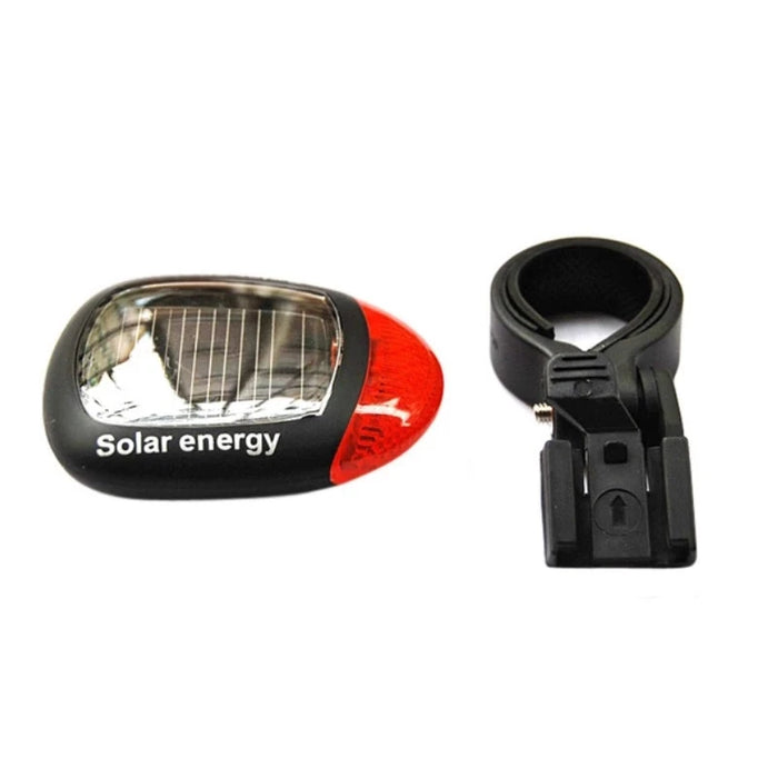 Enagua Mart Solar Rechargeable Bike Tail Light - LED Cycling Safety Warning Light