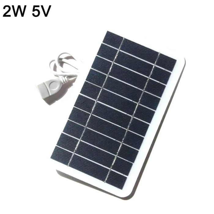 Enagua Mart Solar Panel USB Charger - Waterproof Portable Solar Plate for Hiking and Camping