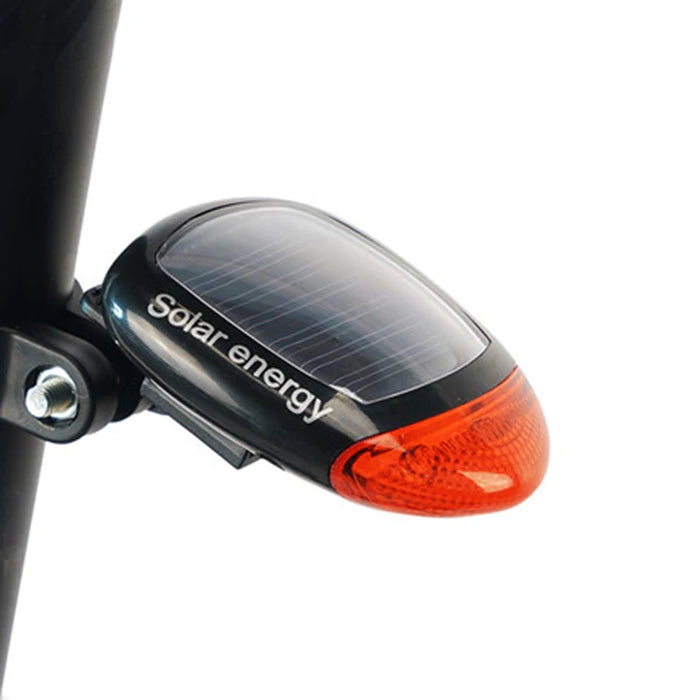 Enagua Mart Solar Rechargeable Bike Tail Light - LED Cycling Safety Warning Light